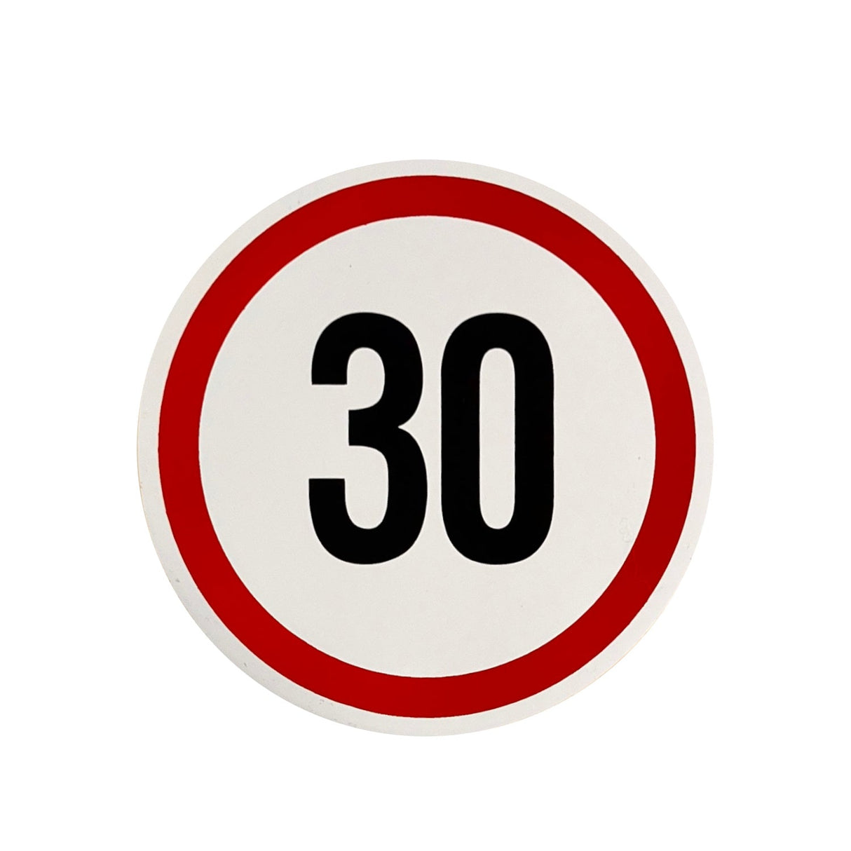 Reflective Speed Limit Sticker – 13 cm & 19 cm