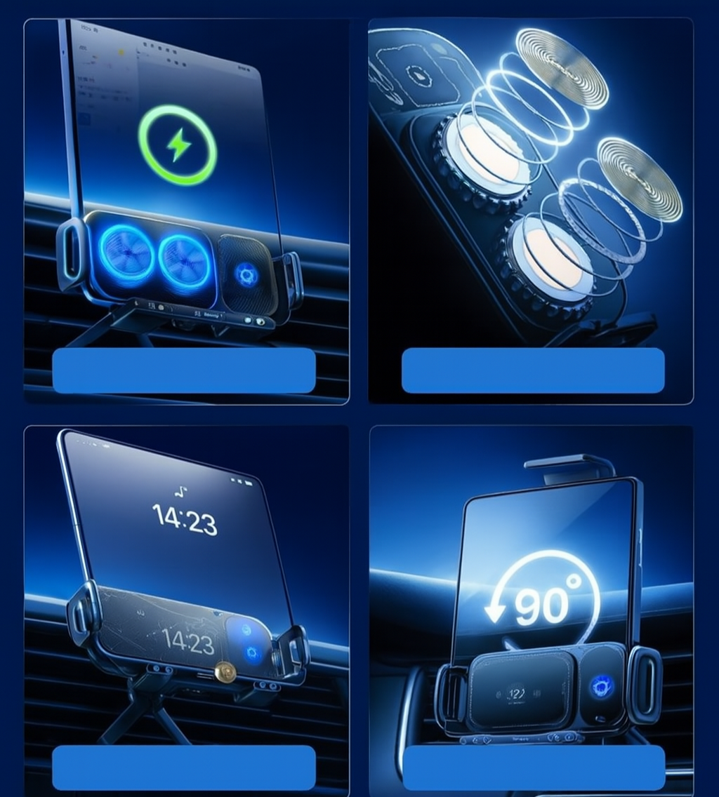 Car Phone Holder & Wireless Charger for Air Vent SD01