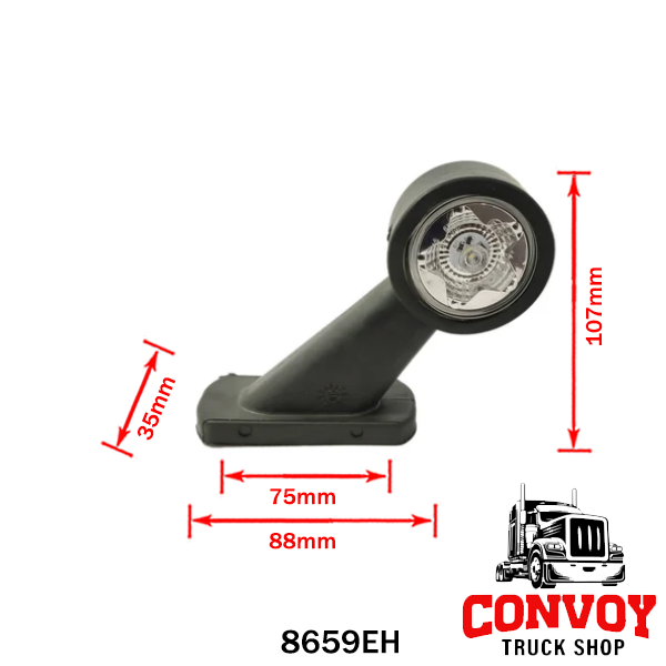 Straight Arm LED Star Marker Rubber Lamp