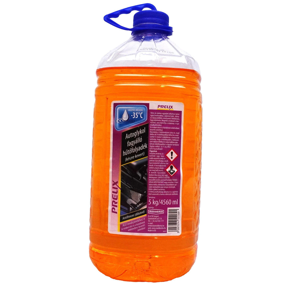 PRELIX Ready-to-Use Antifreeze Coolant -35°C for Aluminum Radiators (5kg)