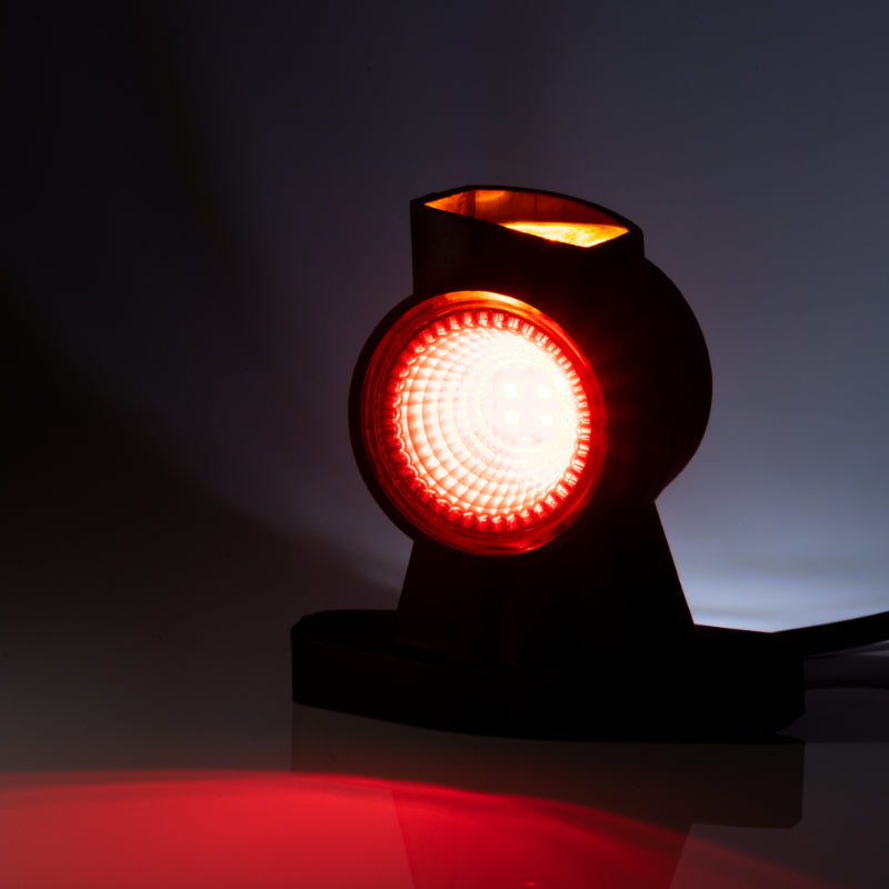 Omega LED Side Marker Lamp with Microprism Lens - 3 Functions