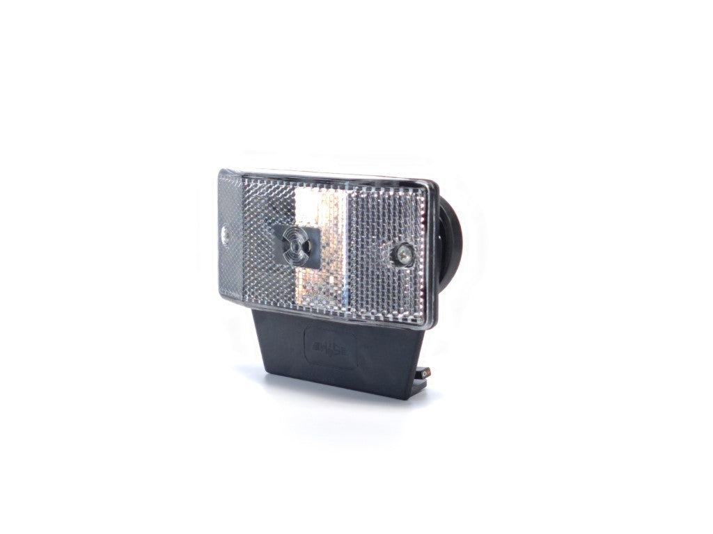 White LED Position Lamp with Trapezoid Prism and Holder