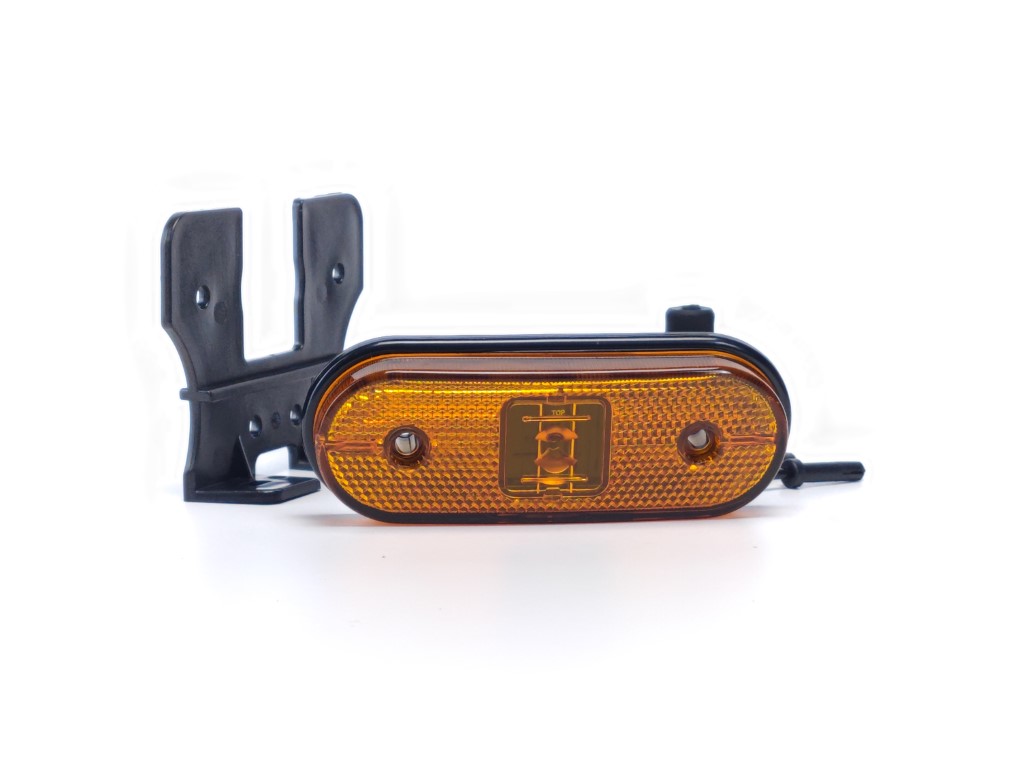 Aspöck Unipoint LED Position Lamp with Amber Bracket for Schmitz