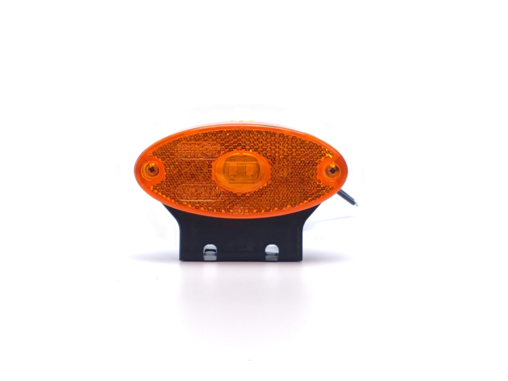 LED Position Lamp Oval Amber with Holder
