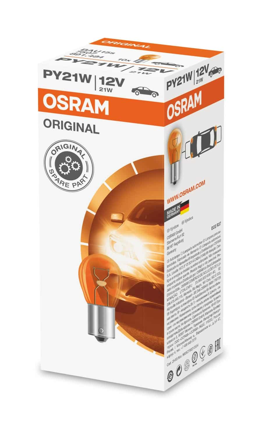 Ampoule Osram Bay15d 12V/24V – 21W ou 21/5W pour véhicules