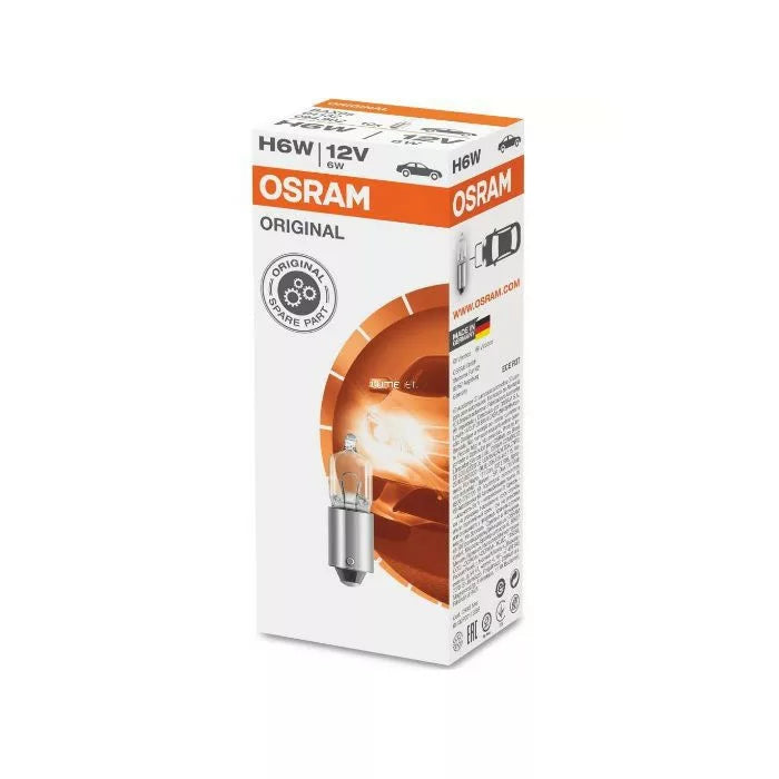 Osram Halogen Bulb 12V 6W H6W BAX9s