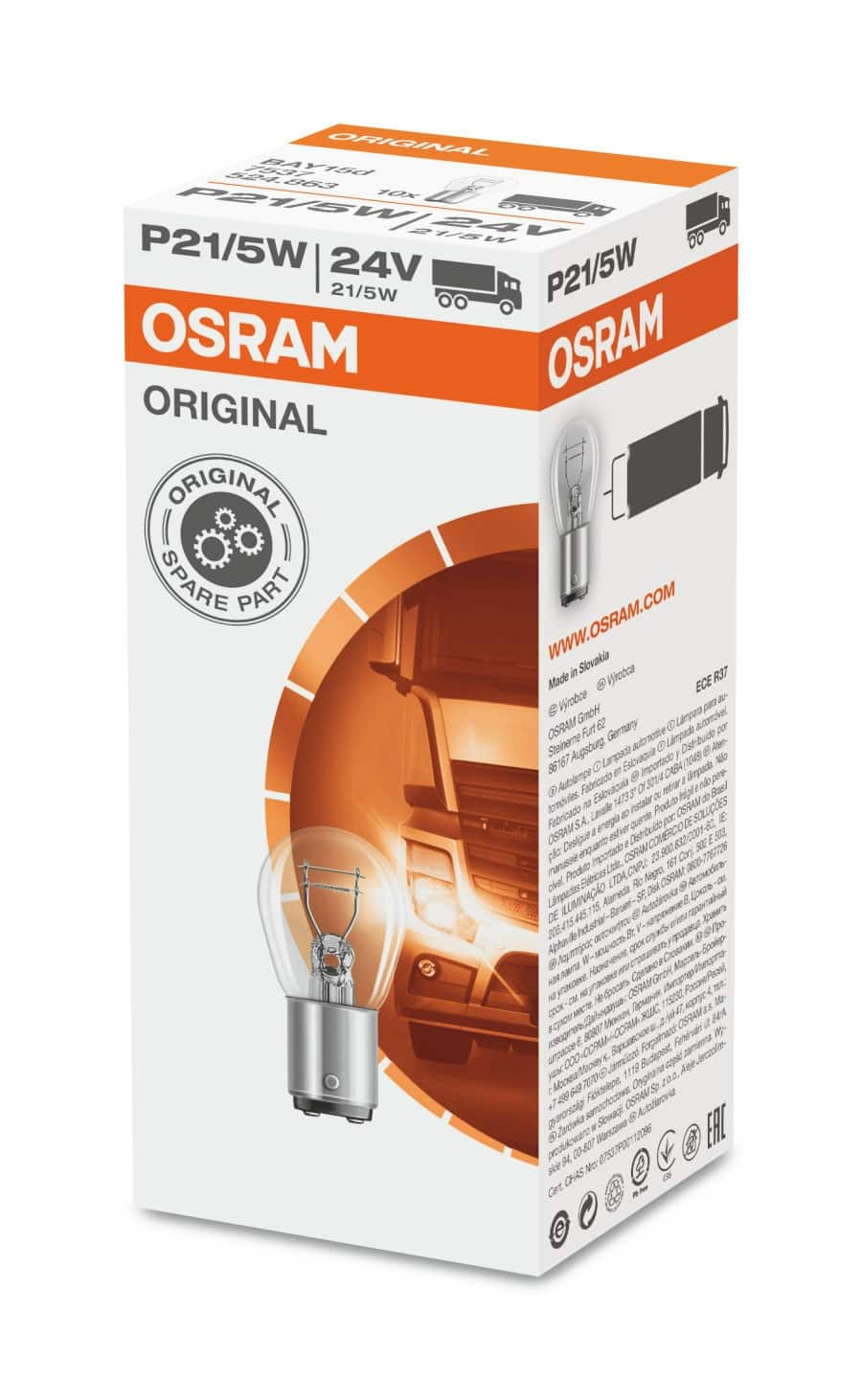 Ampoule Osram Bay15d 12V/24V – 21W ou 21/5W pour véhicules