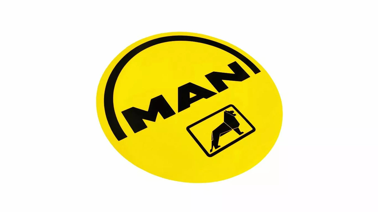 MAN Retro Round Sticker 22cm