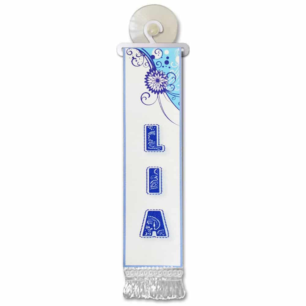 Mini Flag with Name F-L