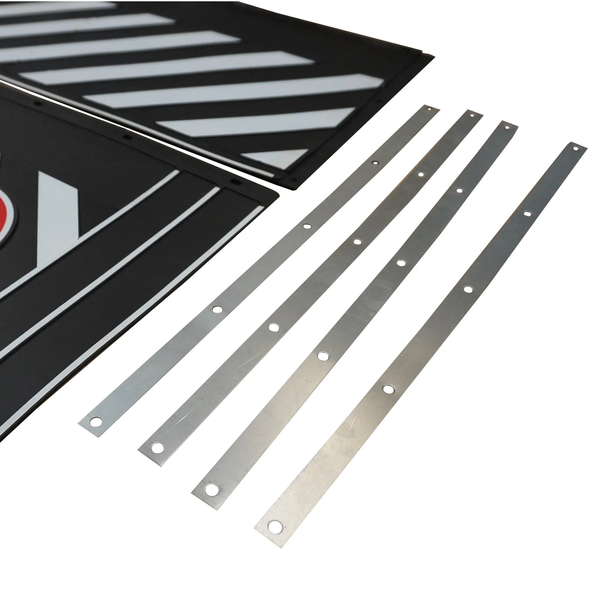 Mud Flap Rubber Apron Set for Left and Right Side, Adjustable 2400-2200 mm