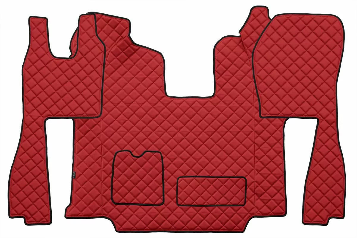 Quilted Faux Leather Floor Mat for Scania R