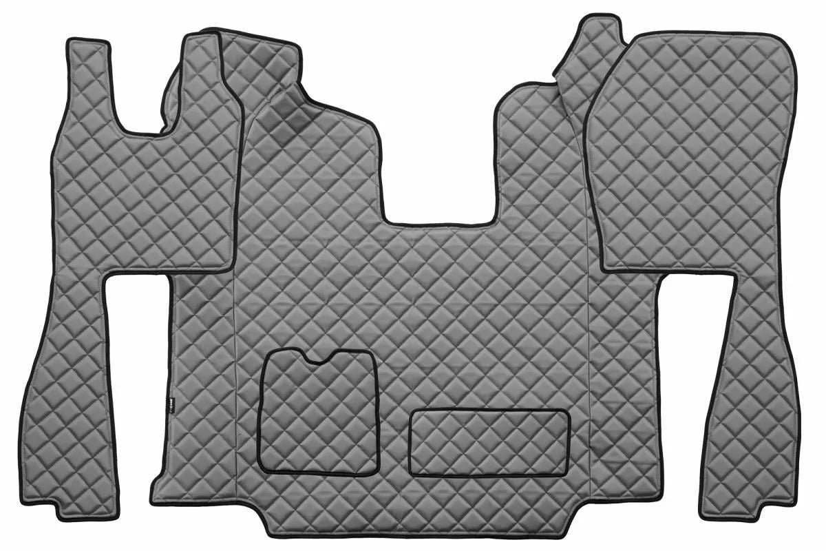 Quilted Faux Leather Floor Mat for Scania R