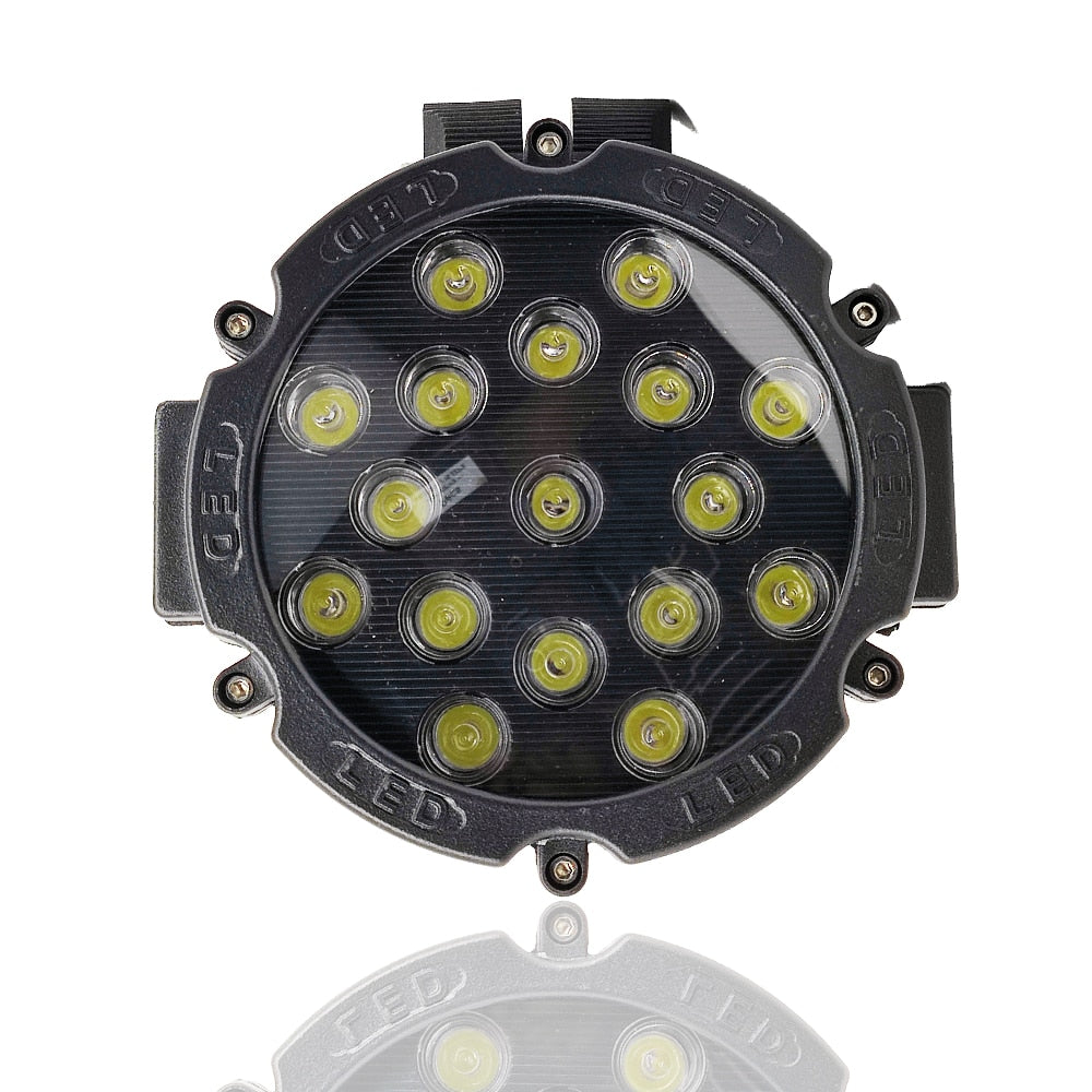 51W Round LED Driving Light – White