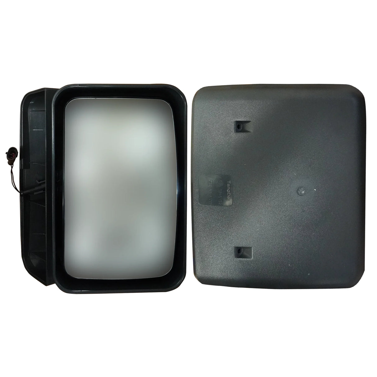 Heated Ramp Mirror with Metal Ring for Iveco – 284x185mm