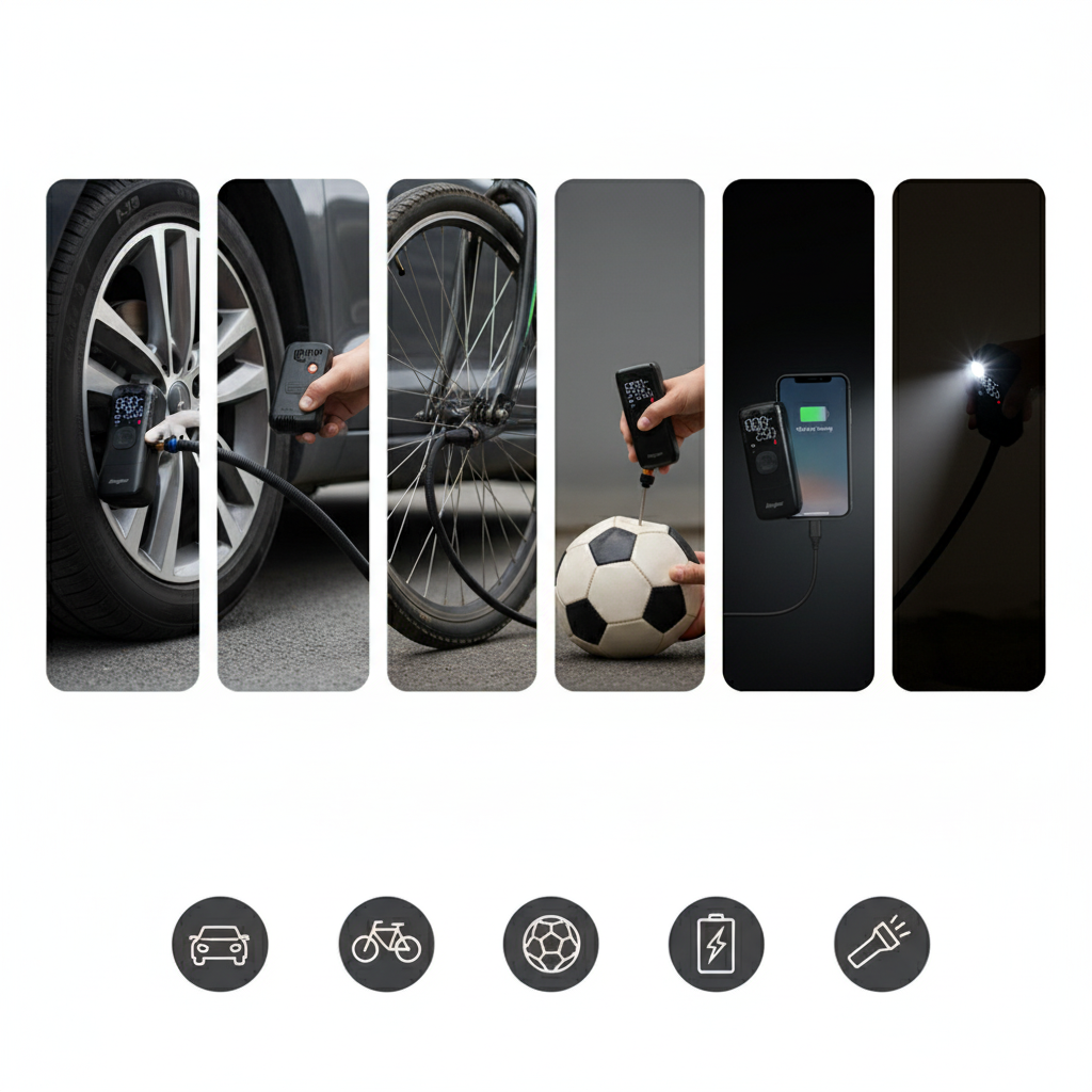 Energizer Mini Compressor Power Bank with Flashlight