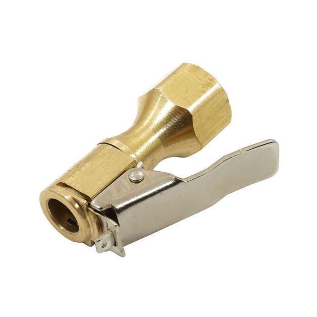 Clip-On Hose End with 1/4" Thread – Brass