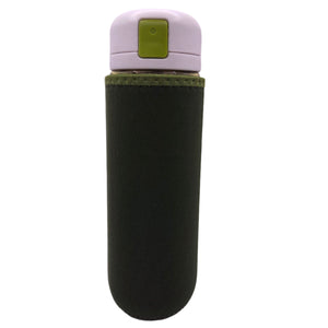 Water Bottle with Neoprene Sleeve Green 700ml