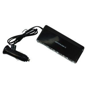 3-Socket Car Cigarette Lighter Adapter with 2 USB Ports