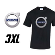 T-shirt Volvo 100% coton – Noir, du M au 4XL
