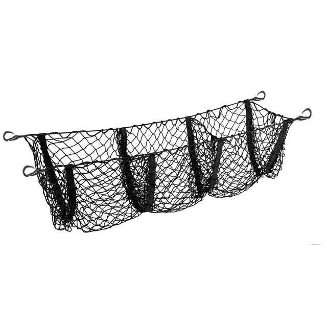 3-Compartment Trunk Organizer Net – Black