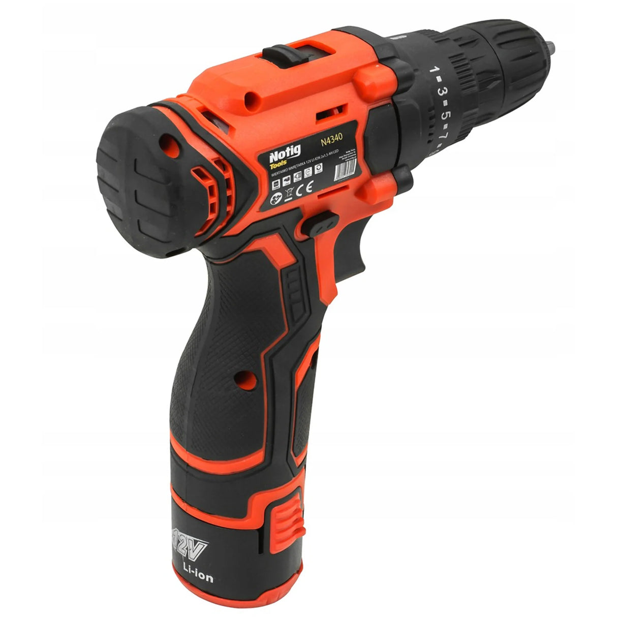 Cordless Screwdriver 12V Li-Ion with 2 Batteries