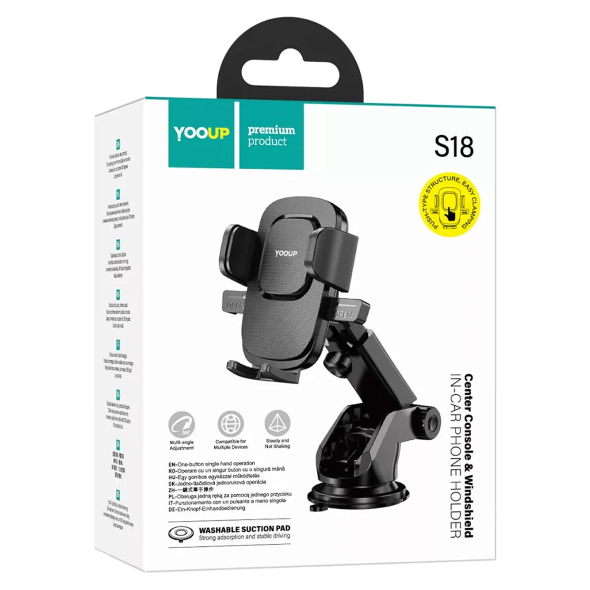 S18 Suction Cup Car Phone Holder