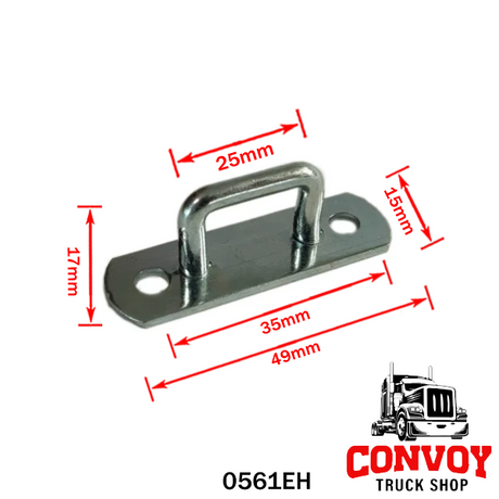 Rectangular Galvanized Steel Tarpaulin Eyelet