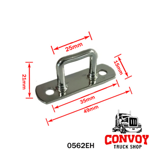 Rectangular Galvanized Steel Tarpaulin Eyelet