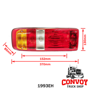 Universal 5-Chamber Triangle Prism Tail Light for Krone Trailer