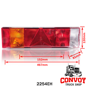 7-Chamber Universal Triangular Prism Tail Light