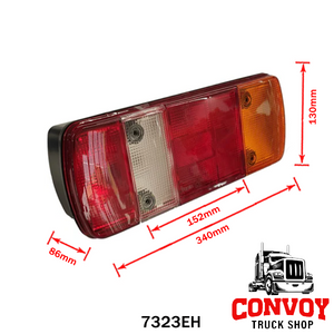5-Chamber Rear Tail Light for Mercedes, MAN Trucks with Tail Lift