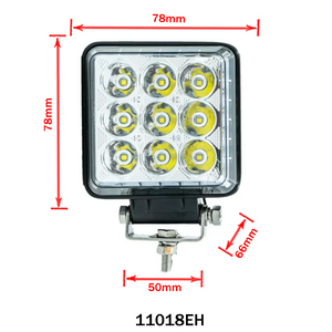 LED Work Light Square Combo Beam 12/24V