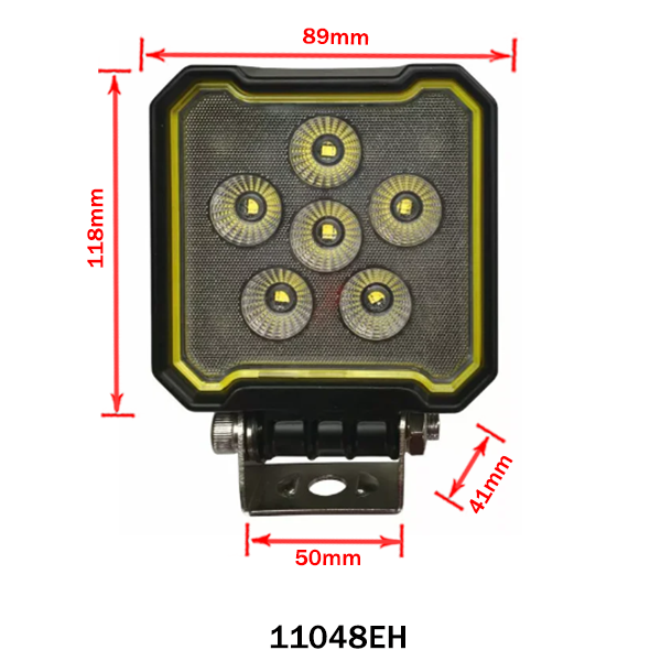 Square LED Work Light Flood Beam 12/24V