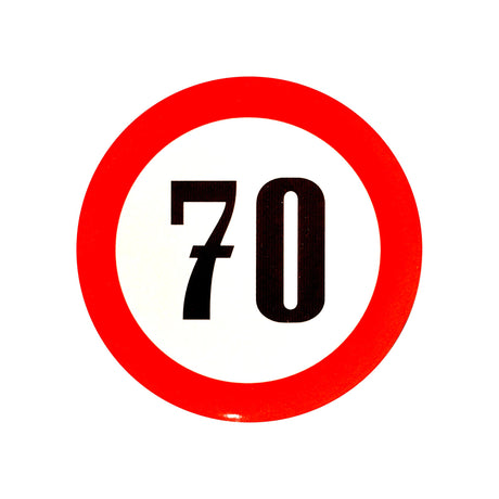 Reflective Speed Limit Sticker - 19cm