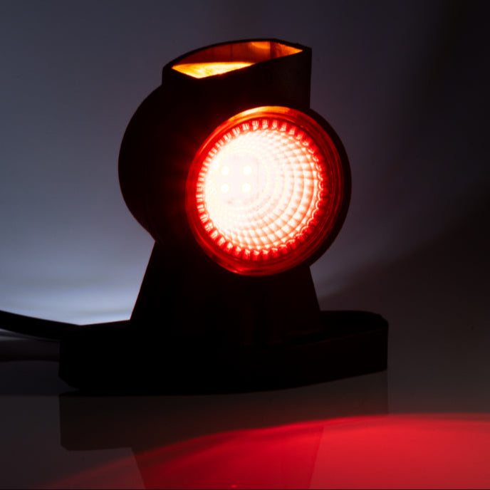 Omega LED Side Marker Lamp with Microprism Lens - 3 Functions