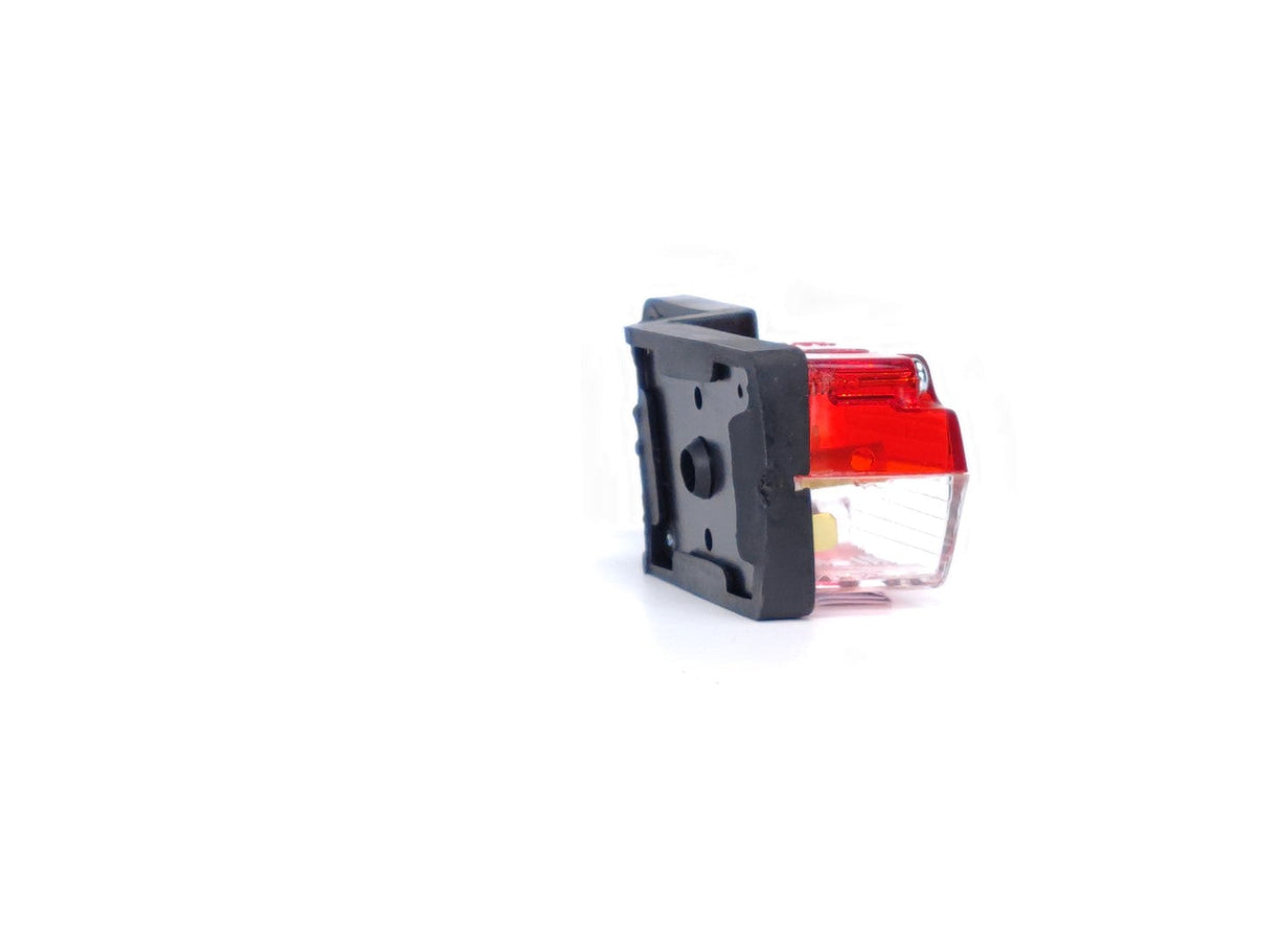 Side Marker Cube Red-White with Rubber Base