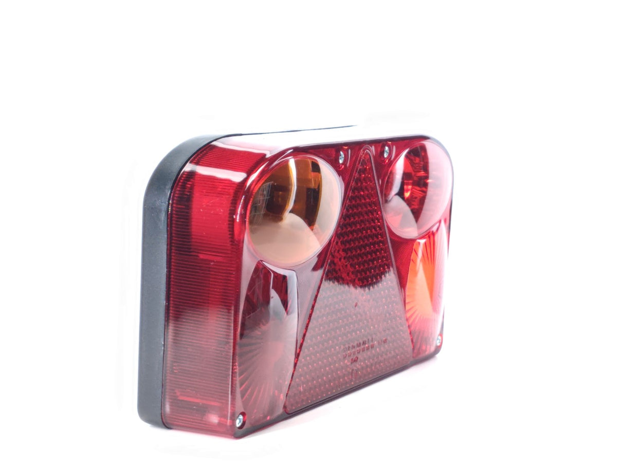 Rounded Triangle Trailer Tail Light with Reflector