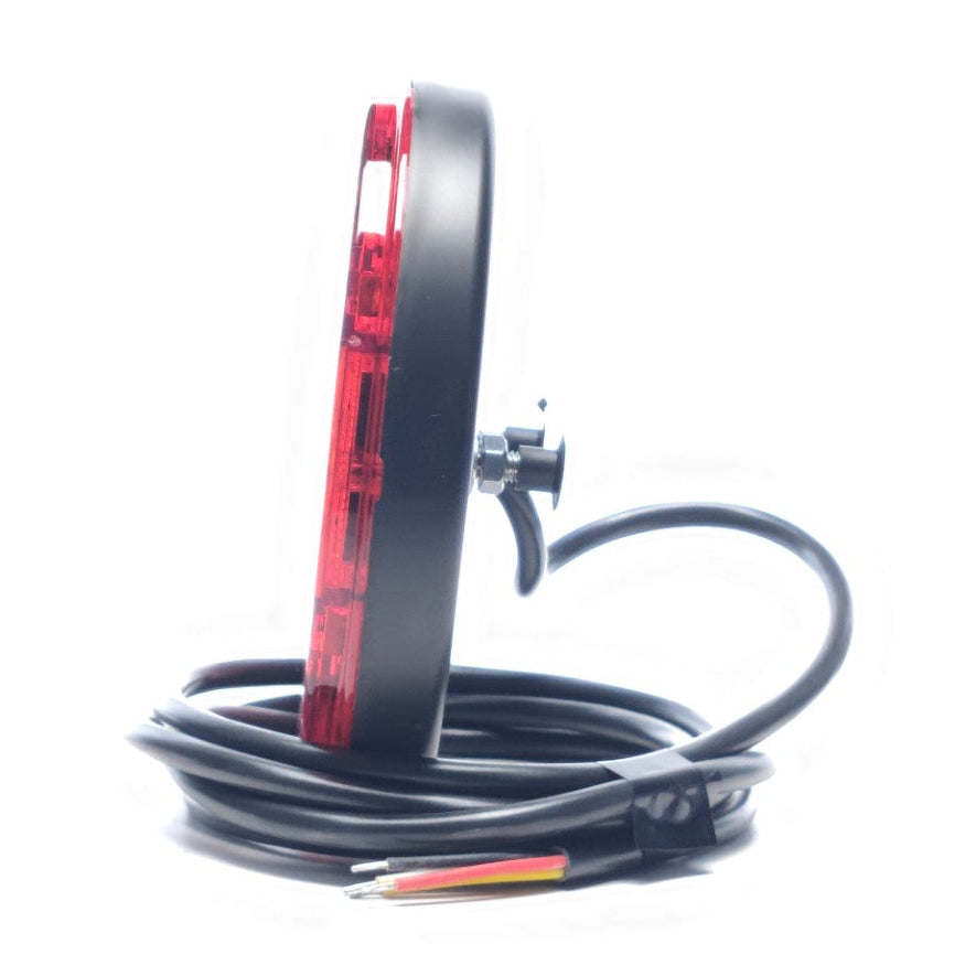 Slim Round LED Tail Light with Sequential Indicator 12/24V