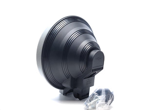 Round High Beam Spotlight with Blue Lens – 223mm