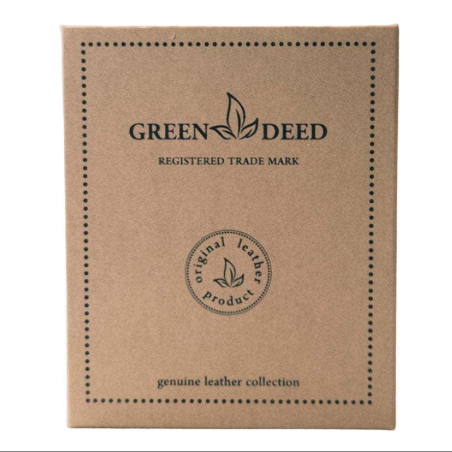 Leather Wallet with Hunting Motif – Rustic Brown