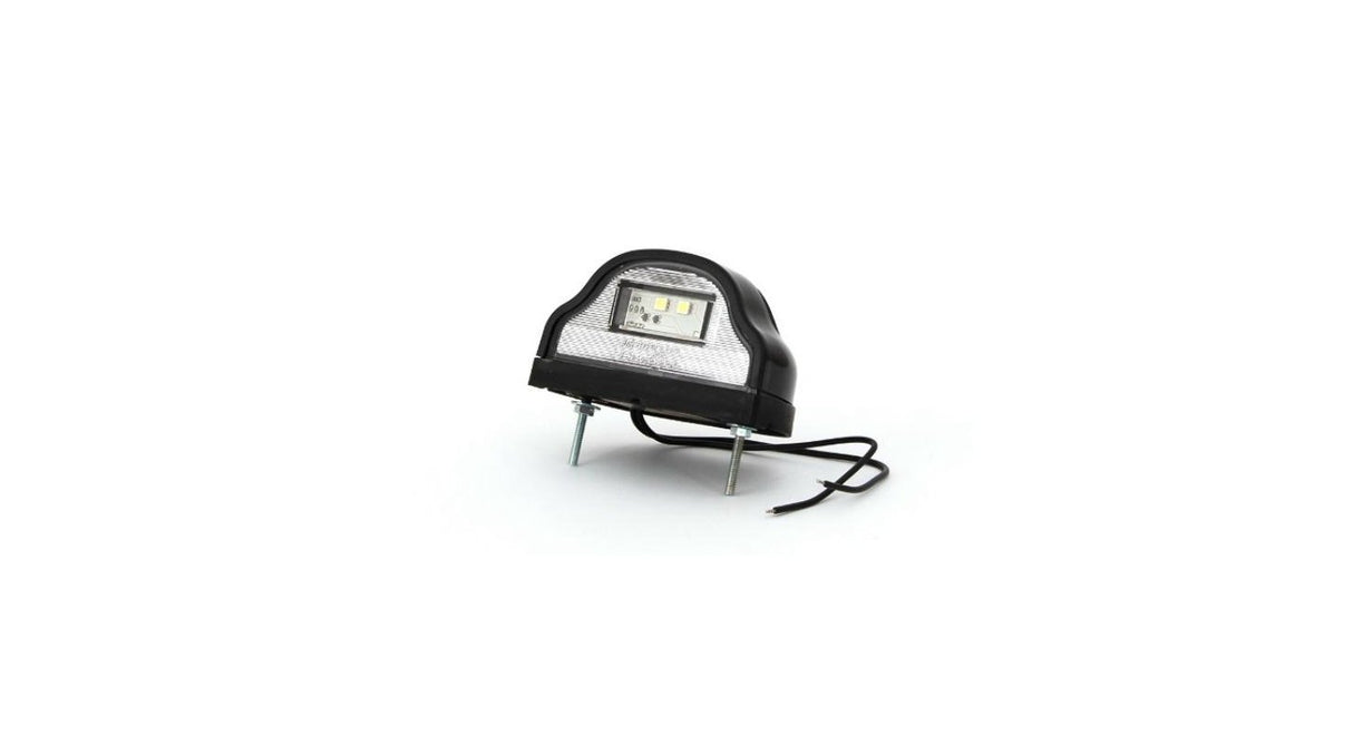 LED Black Humped License Plate Light 12-24V