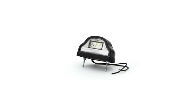 LED Black Humped License Plate Light 12-24V