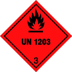 ADR Numbered Hazard Label Sticker