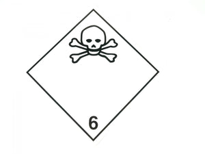 ADR Numbered Hazard Label Sticker