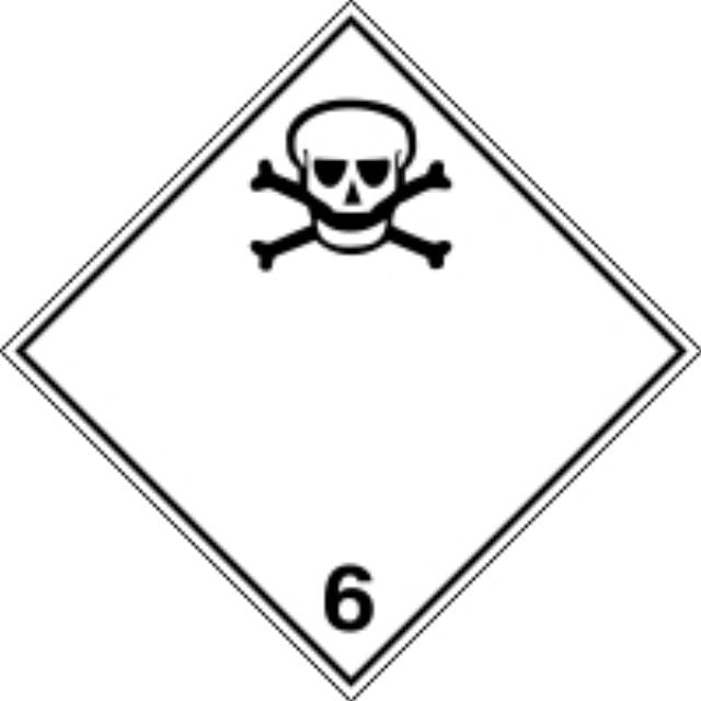 ADR Numbered Hazard Label Sticker