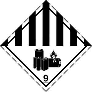 ADR Numbered Hazard Label Sticker