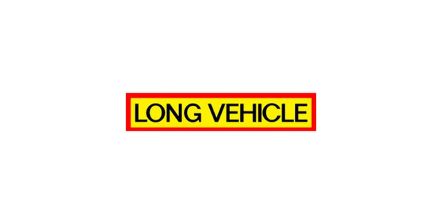 Long Vehicle Warning Sticker