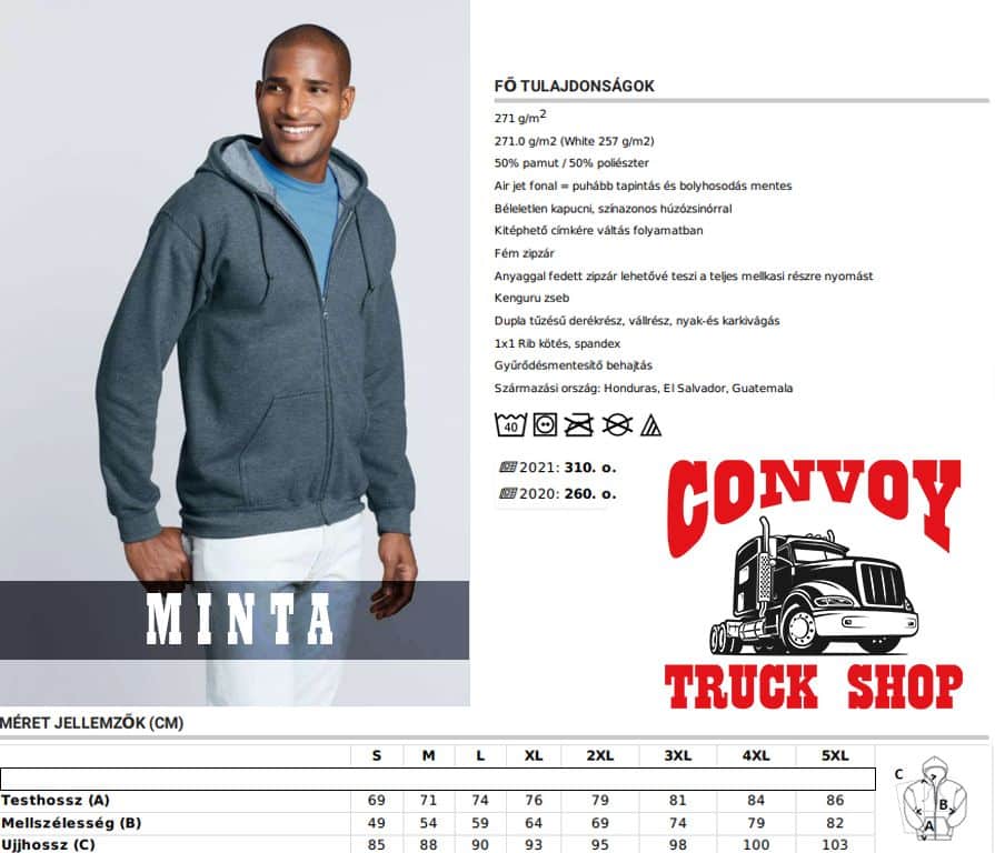 Black MAN Logo Zip-Up Hoodie