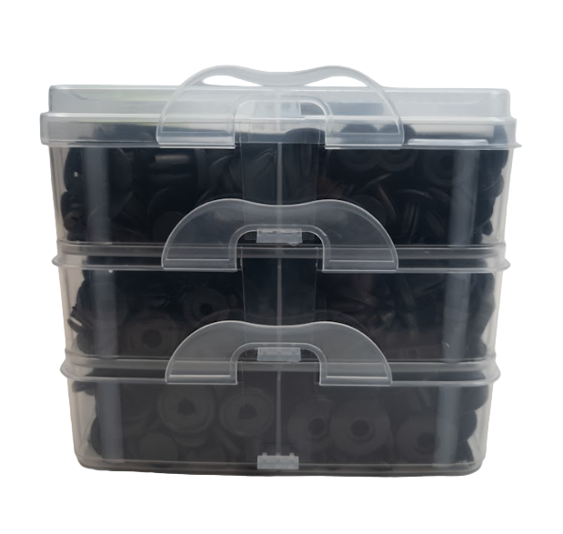 Plastic Fastener Set – 16 Types, 625 pcs