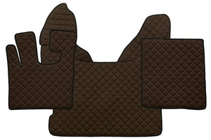 Quilted Faux Leather Truck Floor Mat for DAF XF 105 Automatic